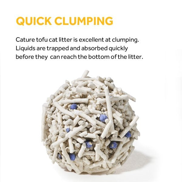 CATURE Tofu Clumping Cat Litter Pellet & Bentonite 14L/5.6Kg
