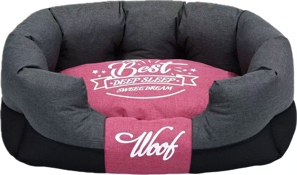 Removable Pet Cushion  Bed with Pillow for Dogs and Cats