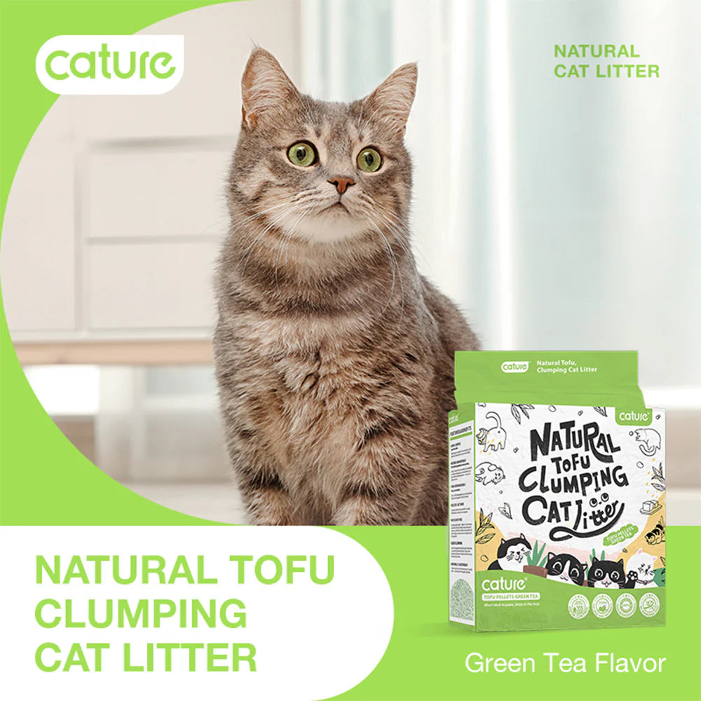 CATURE Tofu Clumping Cat Litter Green Tea 18L/7.2Kg