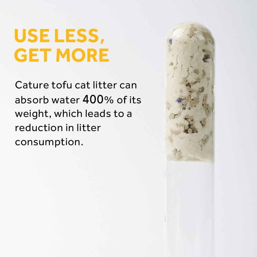 CATURE Tofu Clumping Cat Litter Pellet & Bentonite 14L/5.6Kg