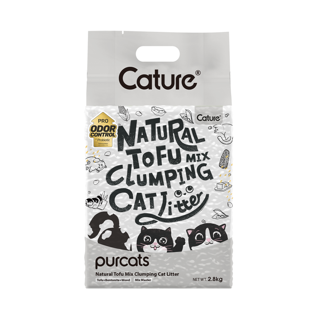 Cature Tofu+Bentonite+ Wood 2.8kg Cat Litter