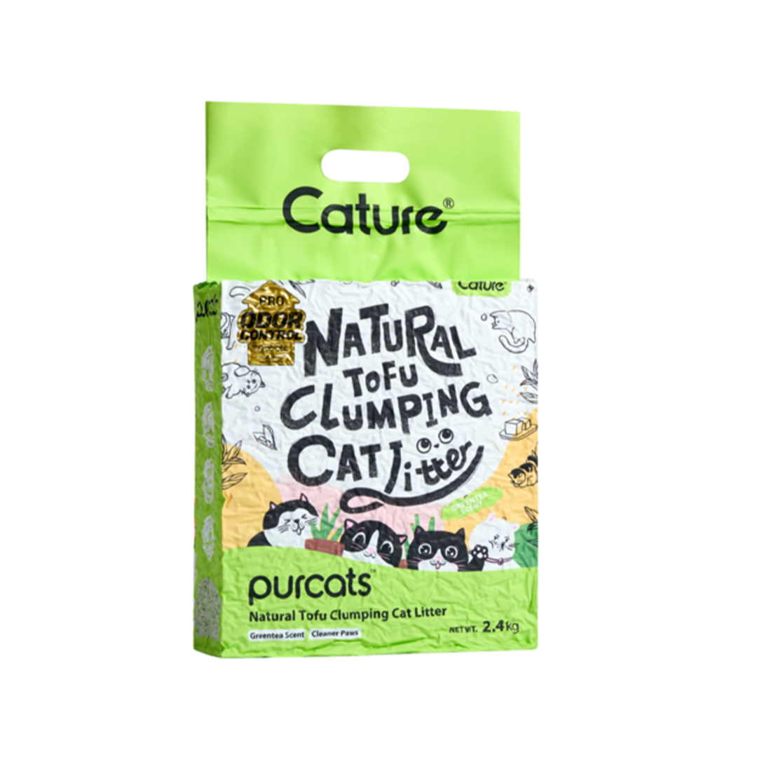 CATURE Tofu Clumping Cat Litter Green Tea 6L/2.4Kg