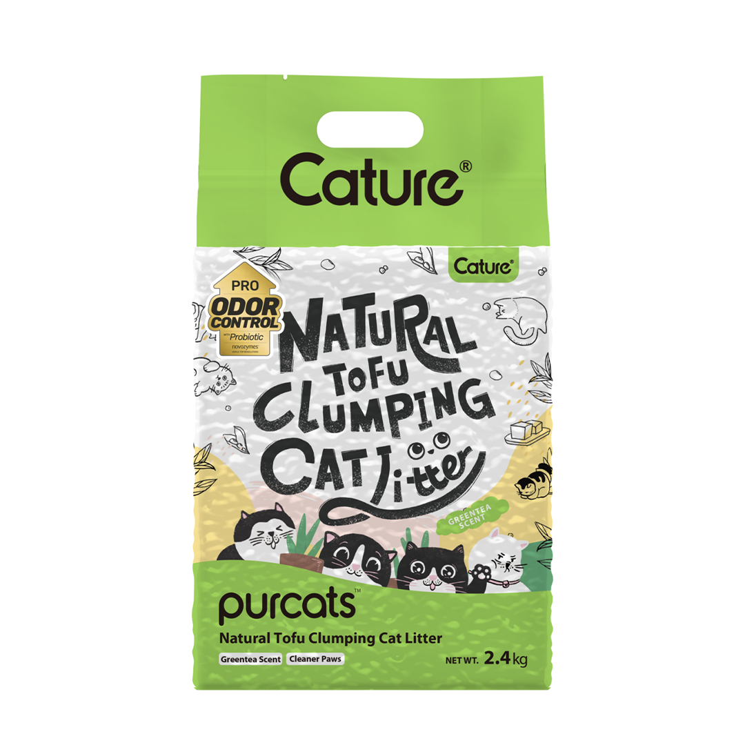 CATURE Tofu Clumping Cat Litter Green Tea 6L/2.4Kg