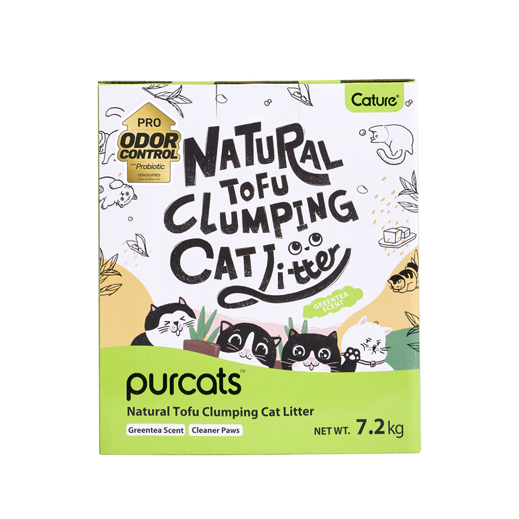 CATURE Tofu Clumping Cat Litter Green Tea 18L/7.2Kg