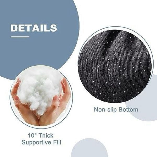 Removable Pet Cushion  Bed with Pillow for Dogs and Cats