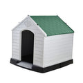 Plastic Waterproof Dog Kennel Medium - Green