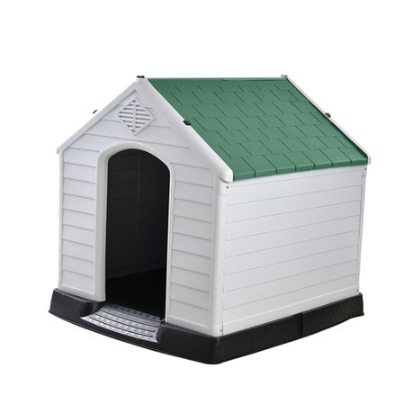 Plastic Waterproof Dog Kennel Medium - Green