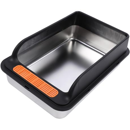 Stainless Steel Litter Box Semi Enclosed Shape
