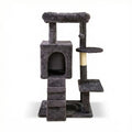 Cat Tree House Tower & Climbing Frame Sisal Post - 90cm Dark Gray