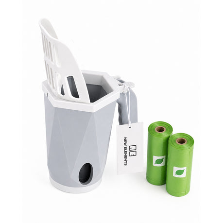Cat Litter Scoop with Built-in Trash Bag Storage
